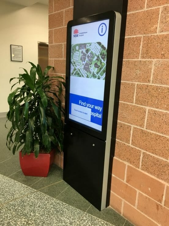 Hospital Entrance Wayfinding Kiosk
