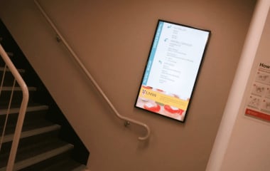 Stairwell Wall Mounted Digital Signage